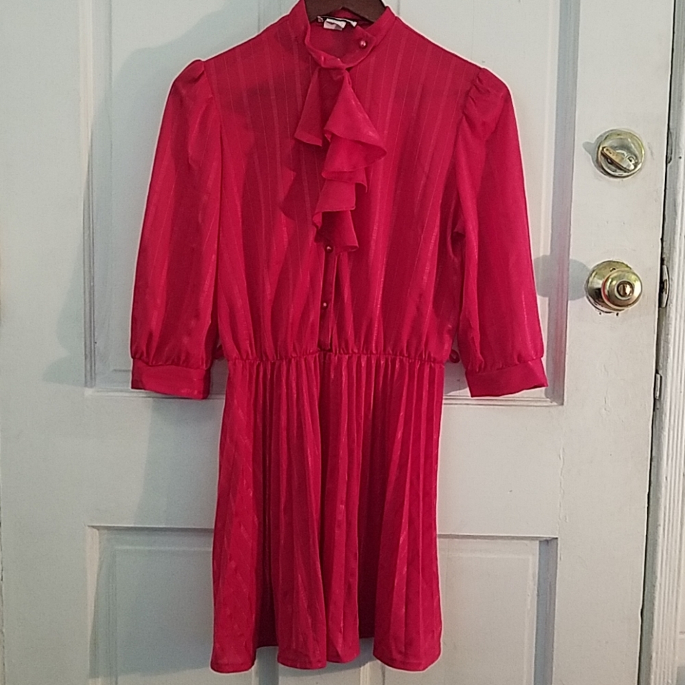 Vintage style fuchsia dress